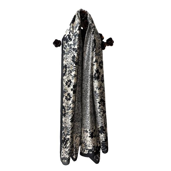 Elegant Multi Color Scarf - Black Size: 32x68 - Picture 5 of 6